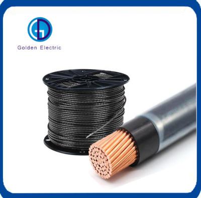 Black PVC Insulation Copper PV Wire Water Resistant with Nylon Jacket 5.5mm