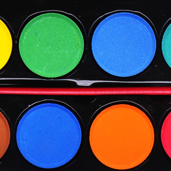 Wholesale 28mm art and hobby 12 color watercolor cakes set