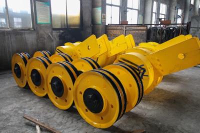 Low Friction Crane Pulley Block Hot Rolling Cast Steel Crane Spare Parts