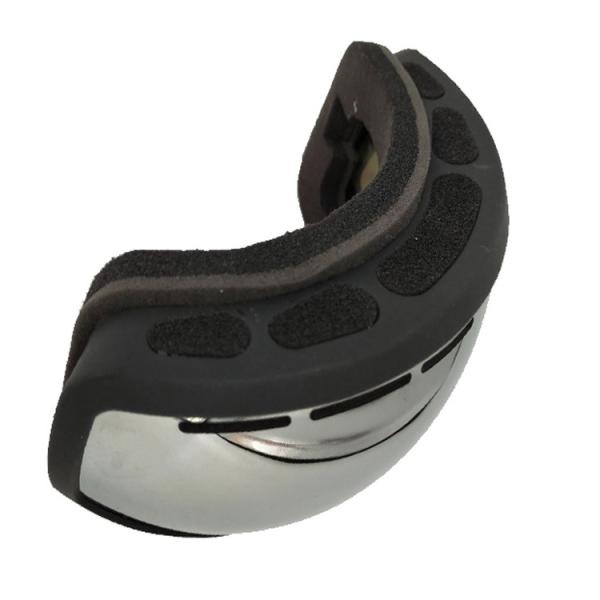 Unisex Black Ski Goggles with Customized Anti-Fog TPU Frame and OTG Black Frame