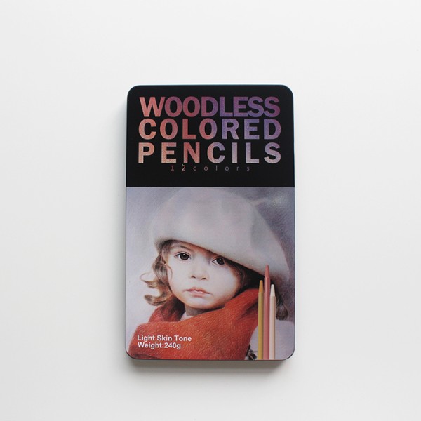 Wholesale 12 Colors Professional Color Woodless Pencils Set