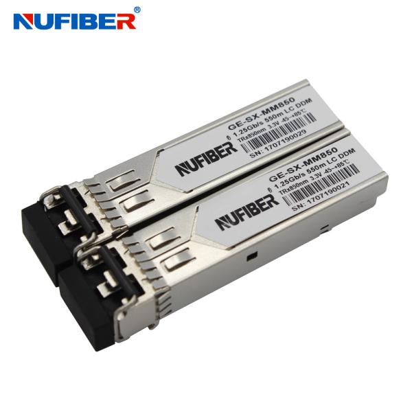 GE-SX-MM850 1.25G 850nm LC Multi Mode Optical Fiber Transceiver