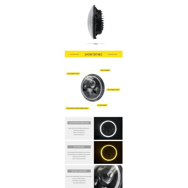 7 Inch Halo Fog Lights