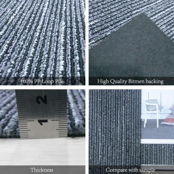 2.5/4.0 mm Pile Height Nylon PP Carpet Tile with Bitumen Backing from at Affordable