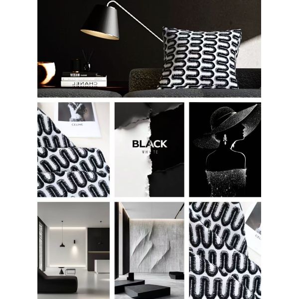 New Product High Quality Jacquard Blended Woven Chenille for Sofa  Fabric Home Textile