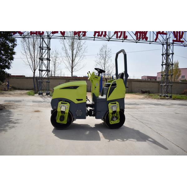 2T Hydraulic Diesel Tandem Road Roller Machine Trench Backfill
