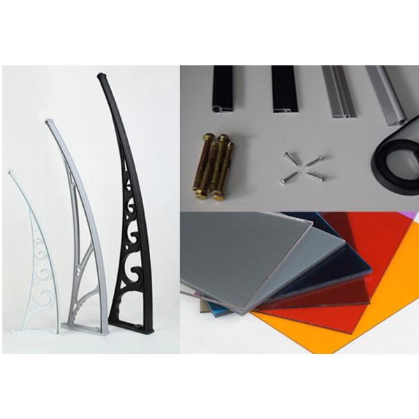 1000 мм Пластиковый кронштейн Прозрачный твердый поликарбонат Оконный тент Защита от УФ