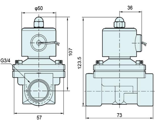 Тип безредукторной передачи серия 2В мочит клапан соленоида 2В200-20 сделанный латуни
