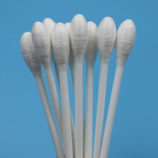 Disposable White PP Stick 10mm Big Round Head Cotton Bud Medical Cotton Swab Applicator