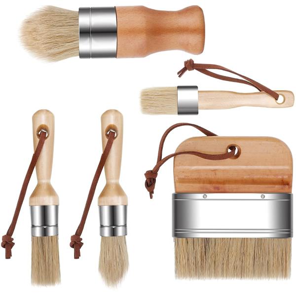 щетка 5cm воска мебели полипропилена кисти мела 5pcs