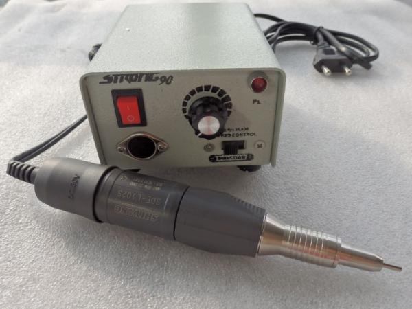 Escova dental de cinzeladura de madeira Micromotor 90 fortes do equipamento de laboratório da máquina