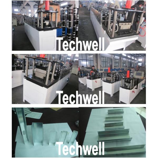 Rollo de alta velocidad de la forma de 4KW Omega que forma la máquina para el listón de acero de Omega