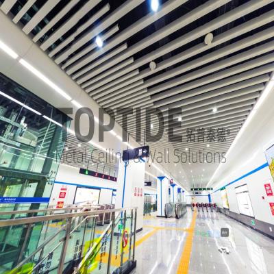 Custom Made Metal Suspended Linear Aluminium Drop Down Ceiling Grid
