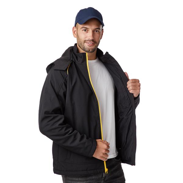 Windproof Electric Heated Jacket S-3XL Men Hooded Jacket