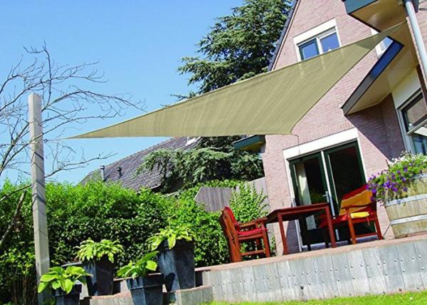 HDPE UV Block Garden Shade Sail Adding UV Stabilizers And Anti - Oxidants