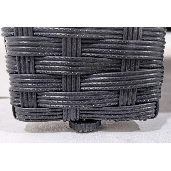 Furniture Wholesaler Outdoor Living Seating Sectional Poly Rattan Wicker Garden Chair China Customized Love Chair and Bench