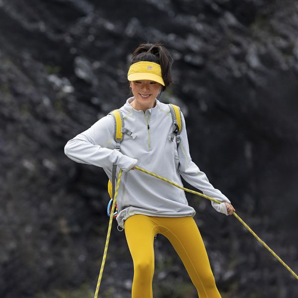 Custom Men's Quarter Zip Stand Collar Thermal Fleece Pullover Antibacterial Contrast Stitching Outdoor Hiking Top