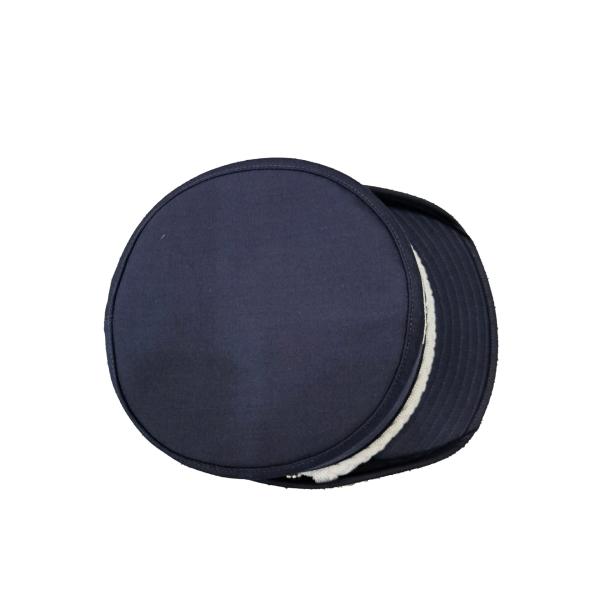 Chapeau de police pour femmes enroulé à bord tourné brodé chapeau formel