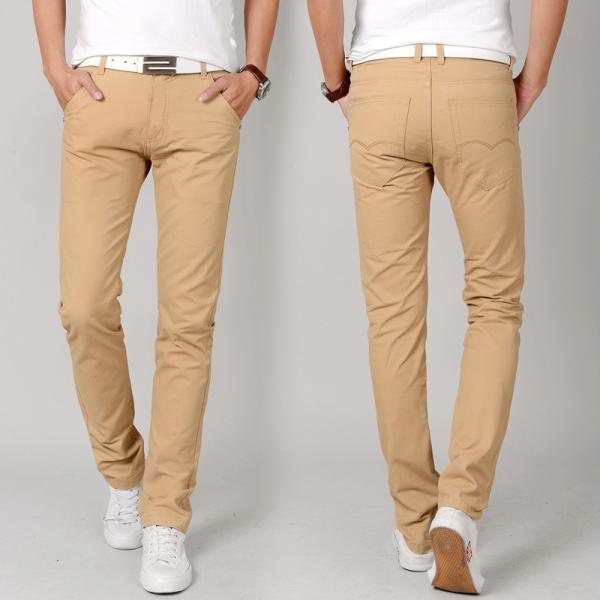 Pants length Trousers Fashion Style Stretch Fit Cotton Mid Waist Trousers For Man