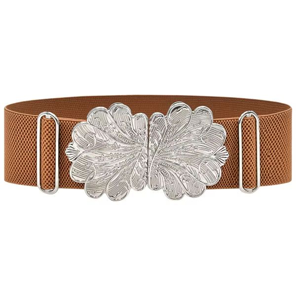 Hot Sale Casual Alloy Buckle Adjustable Elastic Flexible Woven Fashion Women Belts for Wholesale Price