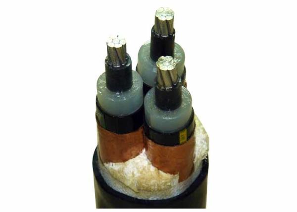 Armored Electrical Cable 33KV 3 Core 185mm2  AL / XLPE / PVC Ink Printing