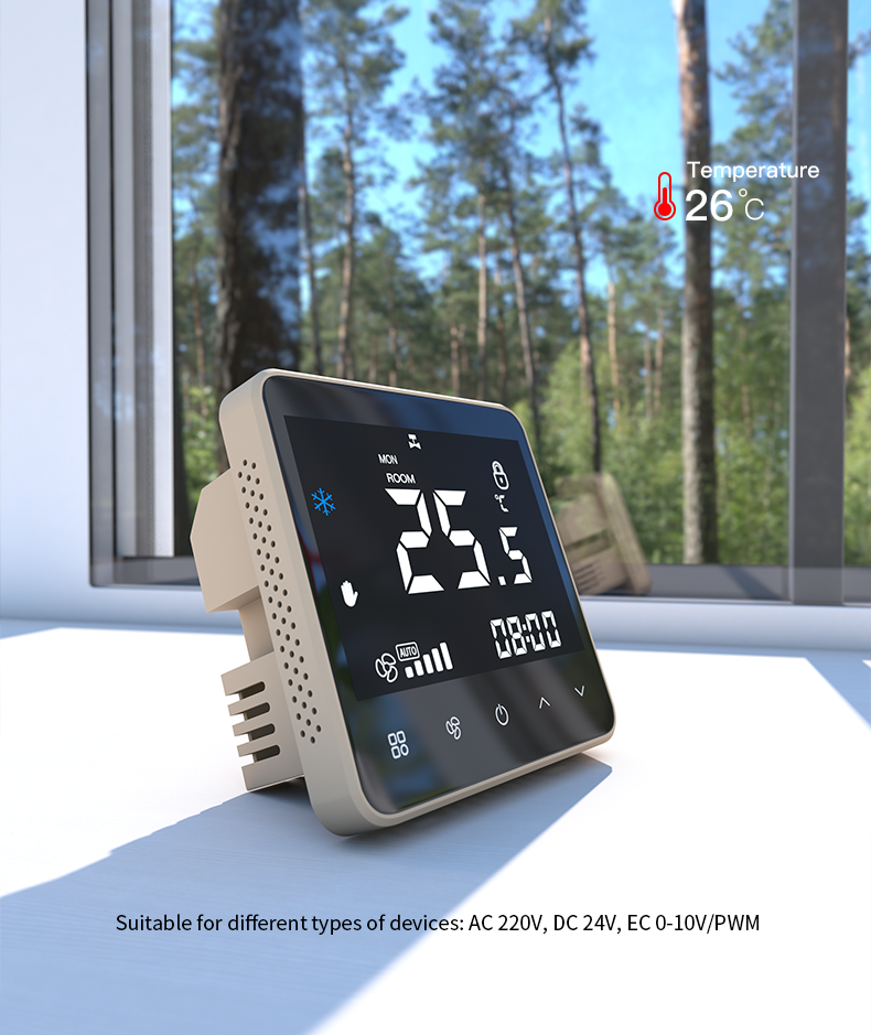 HVAC Smart WIFI Thermostat For Fan Coil Units Air Duct Systems