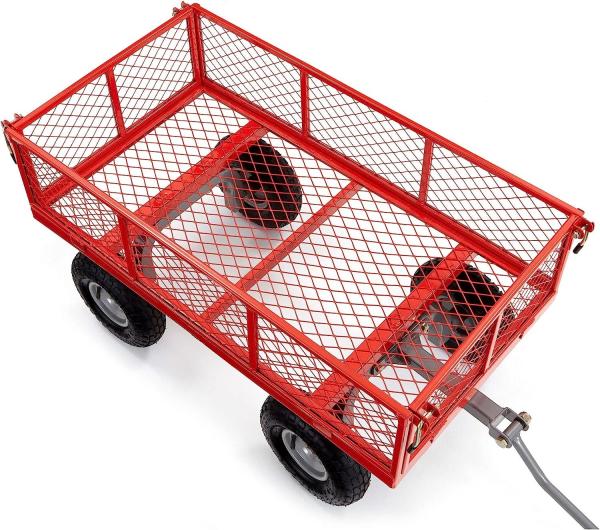 Outdoor Garden Heavy Duty Utility Portable Large Capacity Camping Collapsible Wagon Cart With All-Terrain Wheels