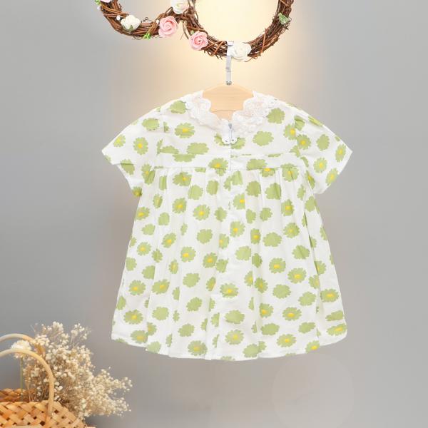 verão que imprime a saia bonito da cópia do vestido floral da menina da roupa do vestido das crianças