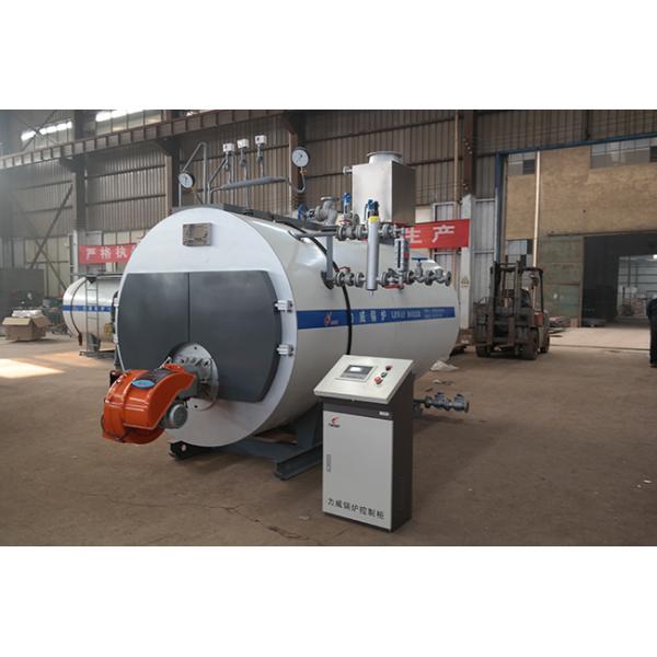 Fire Tube Fuel Oil Water Heater , Oil Fired Hot Water Tank 40mm Drain Pipe