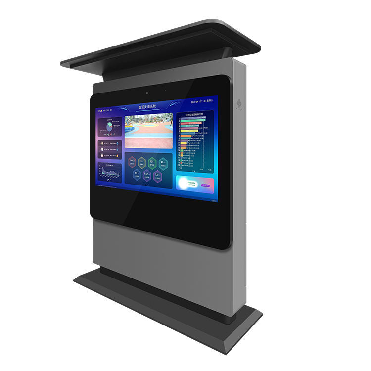 55 Inch Outdoor Digital Signage Touch Screen Kiosk Totem Windows Android High Brightness Waterproof Advertising Display