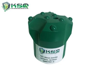 De desgaste da resistência da parte superior do martelo de broca dos bocados bocado de botão da linha da saia curto R51 89mm da abóbada semi -