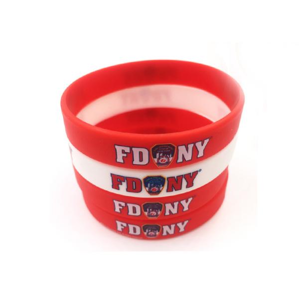 Custom Silicone Bracelet Bangle Luminous Wristband Bracelet Recessed Silicone Bracelet