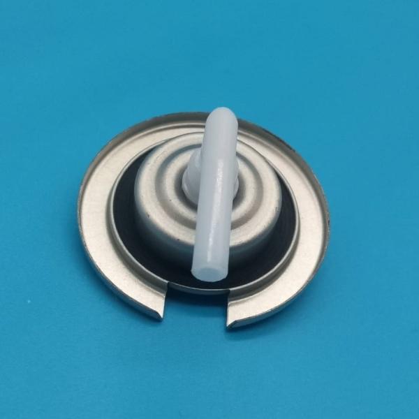 High-Precision Refillable Gas Canister Valve for Beverage Carbonation Systems with Integrated Pressure Gauge