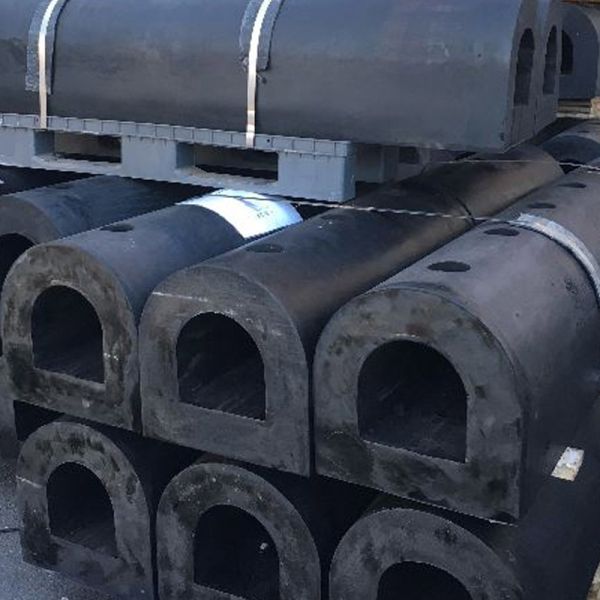 Rubber Dock Bumper High Pressure Tolerance Shock Absorption Tear Resistance
