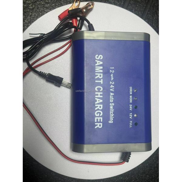 12V 24V Car Battery Charger 10A 5A Automatic Motorcycle Charger with SCP Function Universal