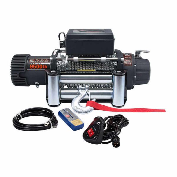 Off road recovery 12V/24V 4*4 car electric winch 9500lbs with steel rope