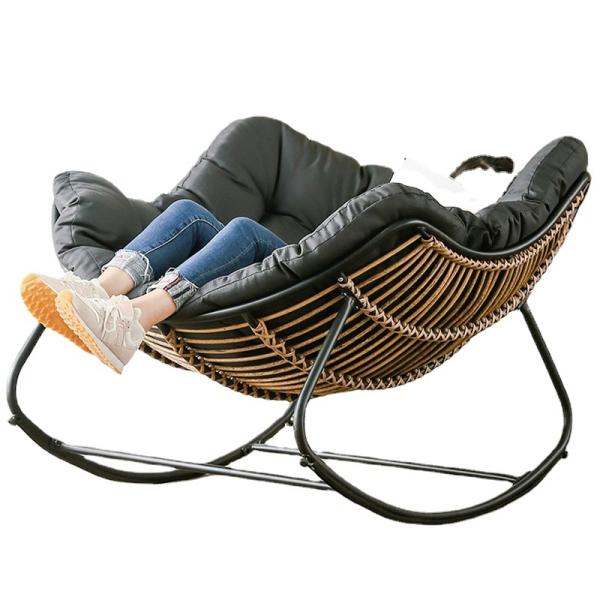 Create a Cozy Oasis with Modern Outdoor Garden Patio Furniture Rattan Rocking Chair