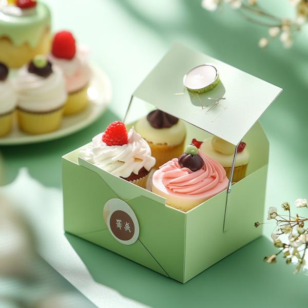 Wholesale Custom logo Baking Box Cookies Waffles Paper Cupcakes Custom Donut Boxes Cake Gift Boxes