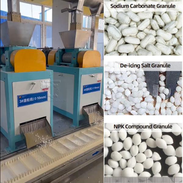 Machine de granulation par extrusion de poudre sèche pour engrais composés professionnels à vendre