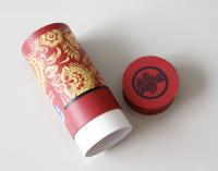 Boîte de papier rouge environnementale d'emballage de cadeau/tube de métier avec GV FDA QS d'OIN