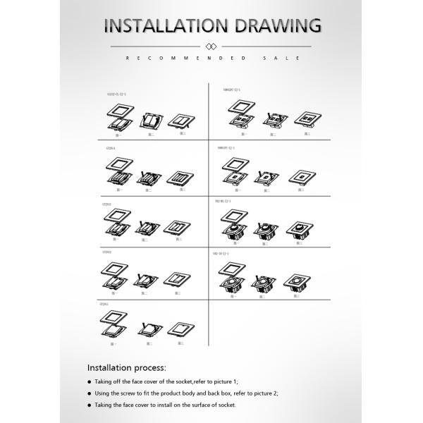 UK Square Box Modbus Wall Switch , Rs485 Switch Plastic Push Button