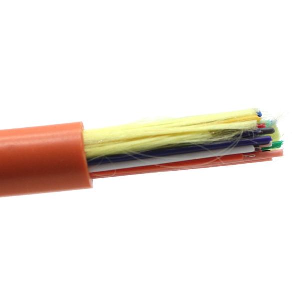Câble rond miniature multicoeurs d'intérieur GJFJV avec fil d'aramide haute résistance Câble à fibre optique à tampon serré