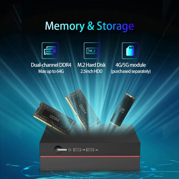 Intel Core I9 12900HK Mini PC DDR4 с дискретной графической картой Единая локальная сеть двойной HDMI