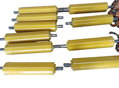 Wear Resistant PU Polyurethane Coating Roller 90 A Shore For Conveyor System