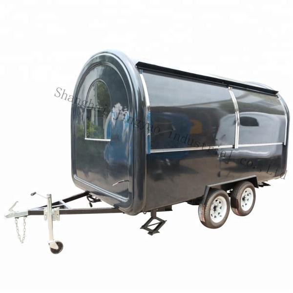 Customised 220V/110V Mobile Food Cart Food Trailer Ice Cream Rolls Coffee Hot Dogs