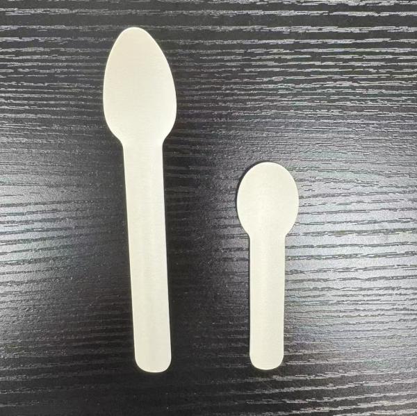 EcoSmooth Disposable BioStrong Flexi-Lite Leakproof GreenBite Sturdy Paper Spoon Customizable Color And Design