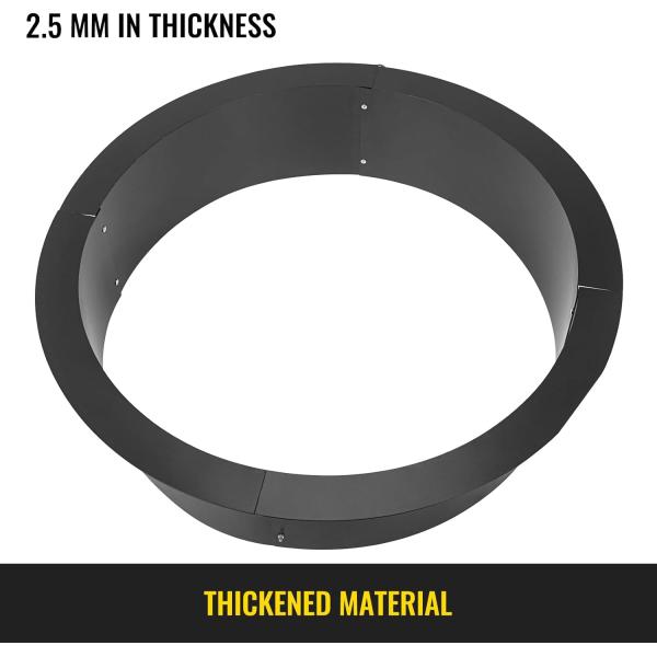 Огневая яма вставка для самодельного костра кольцо тяжеловесное твердое стальное строительство для наружного использования