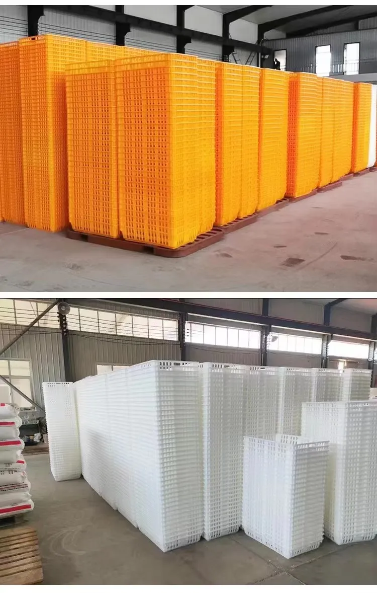 Broiler Chicken Transport Boxes High Ventilation Chicken Carrier Crate For Secure Shipping