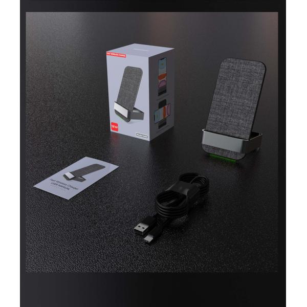 Vertical Dual Coils 15W 205KHz Mobile Phone Wireless Charger