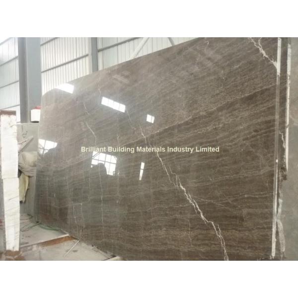 China Brown Veins Marble Slab, Natural Coffee Marble Slab